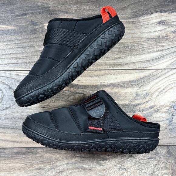 NIB Chaco Ramble Puff Comfort Clog Black Riptop Lugsole Slip On Shoes 7M - Picture 4 of 10